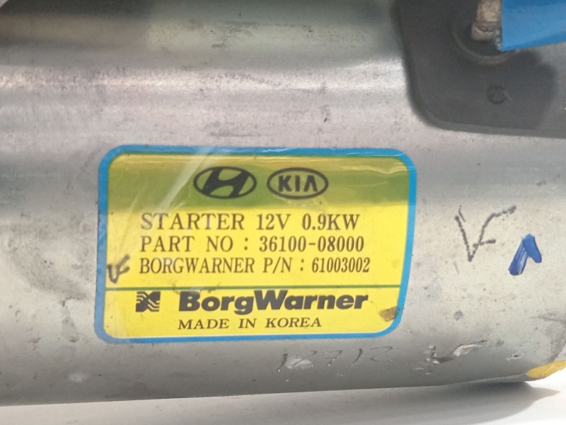 Recambio de motor arranque para kia stonic (ybcuv) platinum edition referencia OEM IAM 361000800  