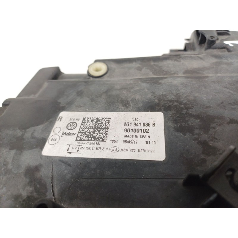 Recambio de faro derecho para volkswagen polo vi (aw1, bz1, ae1) 1.0 tsi referencia OEM IAM 2G1941036B  2G1941773