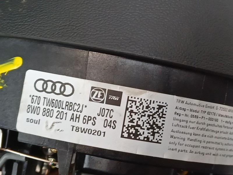 Recambio de kit airbag para audi a5 sportback (f5a) advanced quattro referencia OEM IAM 8W1857003 8W0880201AH 8W0959655F