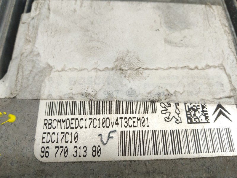 Recambio de centralita motor uce para peugeot 206+ básico referencia OEM IAM 9677031380 EDC17C10 0281017937