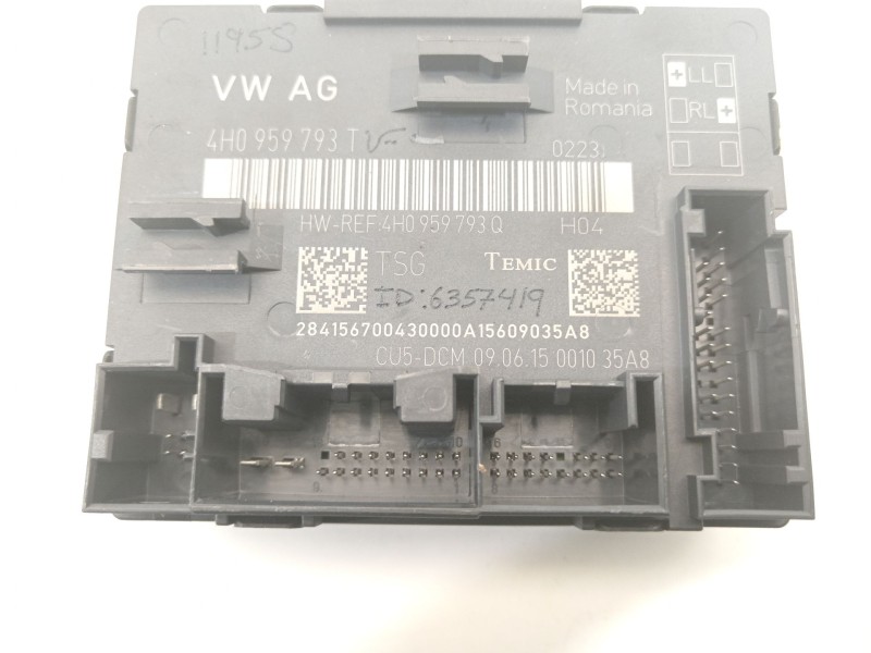 Recambio de modulo confort para porsche panamera diesel referencia OEM IAM 4H0959793T  