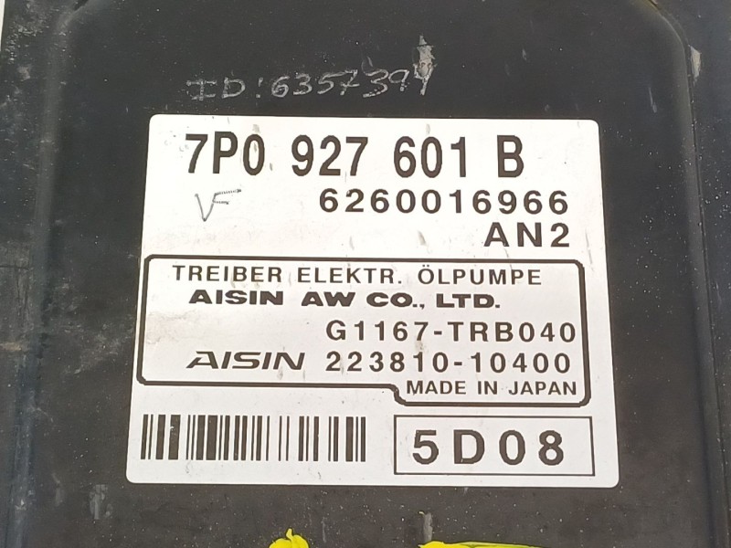Recambio de modulo electronico para porsche panamera diesel referencia OEM IAM 7P0927601B  