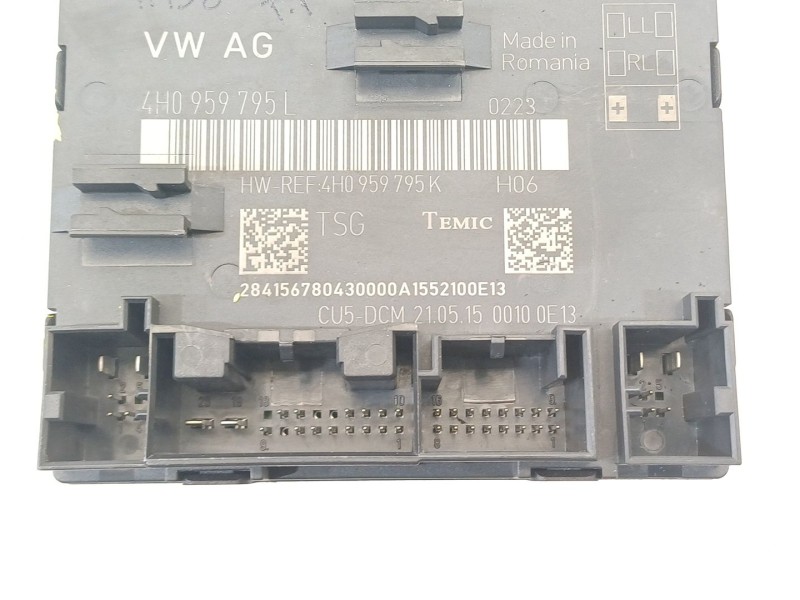 Recambio de modulo confort para porsche panamera diesel referencia OEM IAM 4H0959795L  