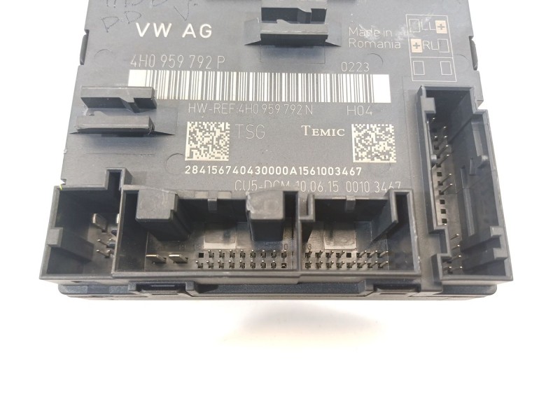 Recambio de modulo confort para porsche panamera diesel referencia OEM IAM 4H0959792P  