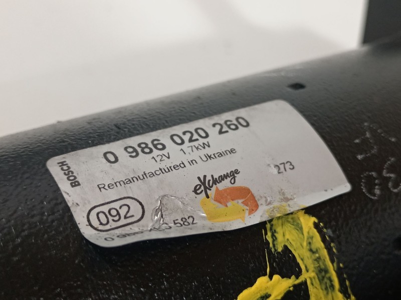 Recambio de motor arranque para audi a3 (8p) 2.0 tdi ambiente referencia OEM IAM 0986020260  02E911023L