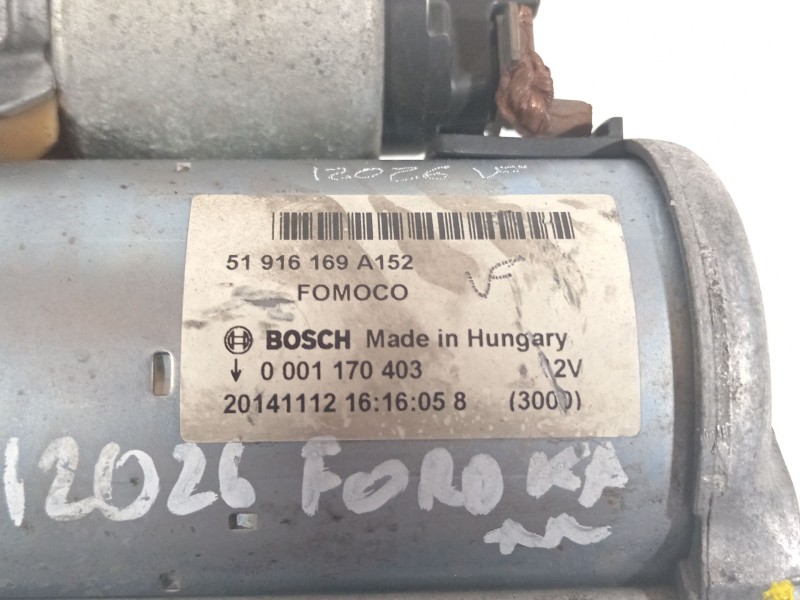 Recambio de motor arranque para ford ka (ccu) grand prix iii referencia OEM IAM 51916169  0001170403