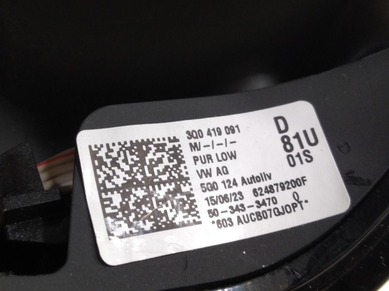 Recambio de volante para volkswagen crafter kasten (sy) furgón 35 bl ta fwd referencia OEM IAM 3Q0419091D  