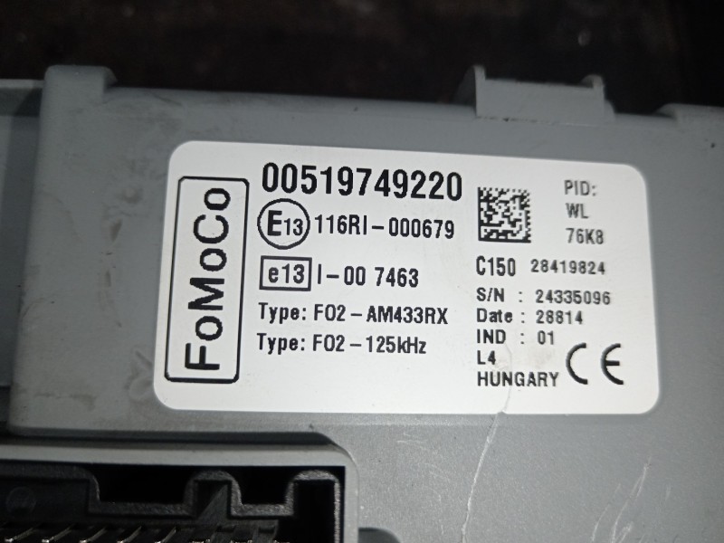 Recambio de caja reles / fusibles para ford ka (ru8) 1.2 referencia OEM IAM 00519749220  
