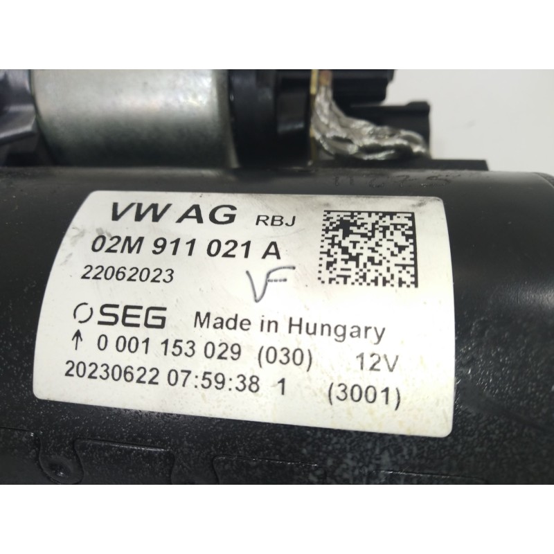 Recambio de motor arranque para volkswagen crafter kasten (sy) furgón 35 bl ta fwd referencia OEM IAM 02M911021A  