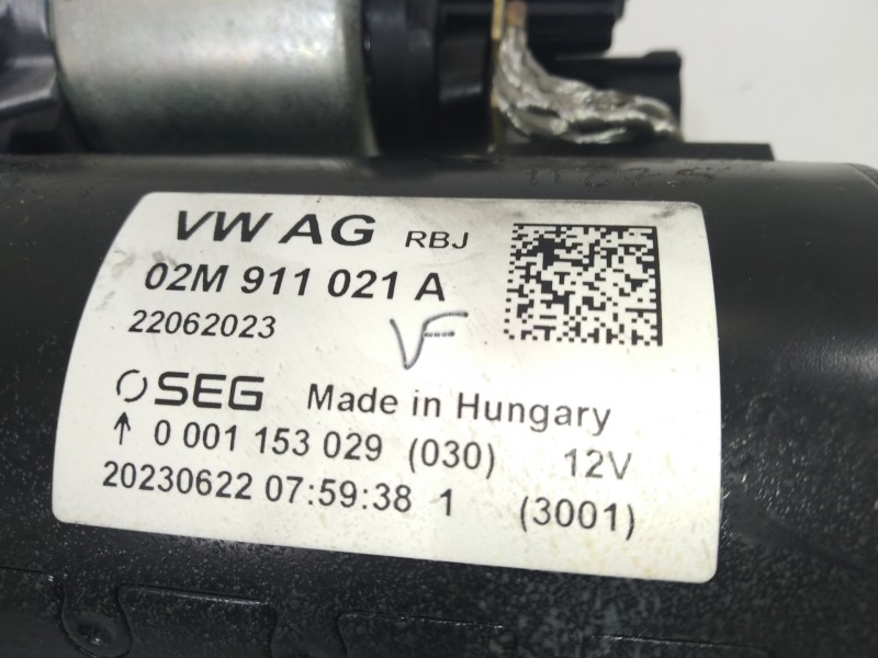 Recambio de motor arranque para volkswagen crafter kasten (sy) furgón 35 bl ta fwd referencia OEM IAM 02M911021A  