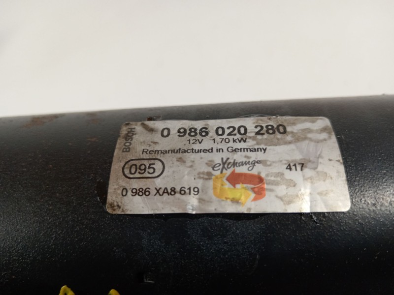 Recambio de motor arranque para skoda superb (3u4) 2.0 tdi dpf referencia OEM IAM 2E911023L  0986020280