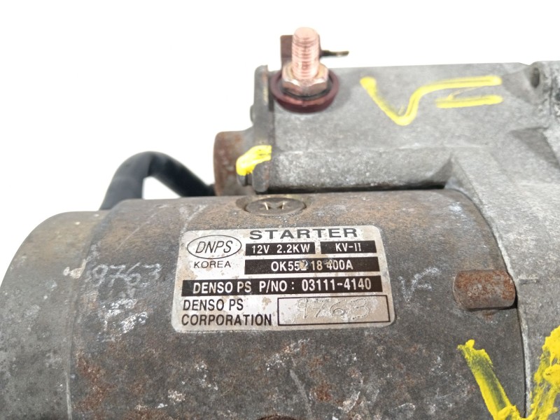 Recambio de motor arranque para kia carnival ii 2.9 cdri ex referencia OEM IAM 031114140  55218400A