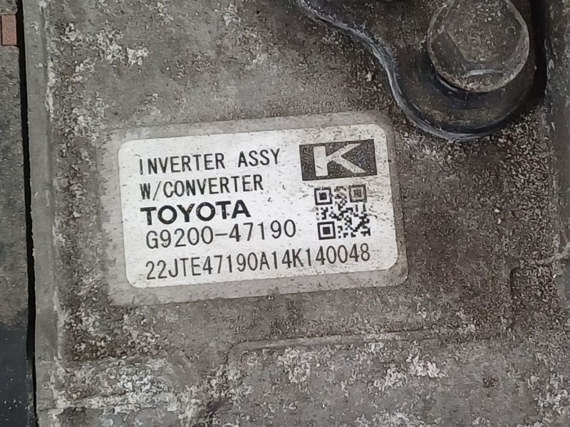Recambio de no identificado para toyota prius (nhw30) plug-in hybrid advance referencia OEM IAM G920047190  