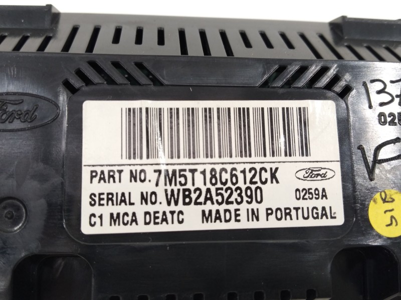 Recambio de mando climatizador para ford kuga i 2.0 tdci referencia OEM IAM 7M5T18C612CK  