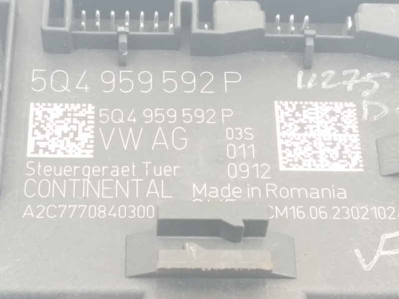 Recambio de modulo electronico para volkswagen crafter kasten (sy) furgón 35 bl ta fwd referencia OEM IAM 5Q4959592P  