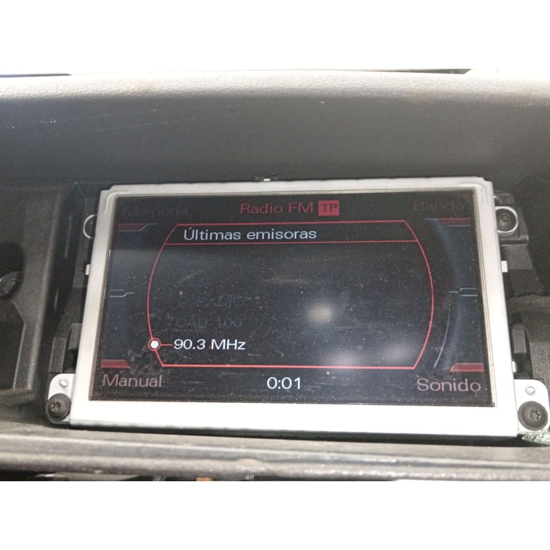 Recambio de pantalla multifuncion para audi a4 b8 (8k2) 3.2 fsi quattro referencia OEM IAM 8T0919603C  
