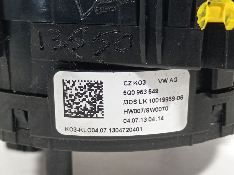 Recambio de anillo airbag para volkswagen golf vii (5g1, bq1, be1, be2) 1.6 tdi referencia OEM IAM 5Q0953549  