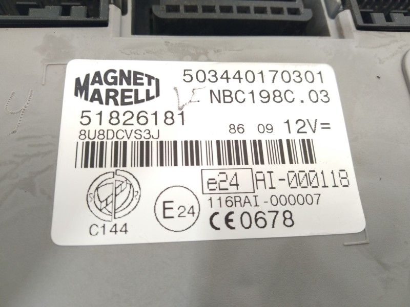 Recambio de modulo electronico para fiat bravo (198) 1.6 16v multijet easy (77kw) referencia OEM IAM 51826181  503440170301