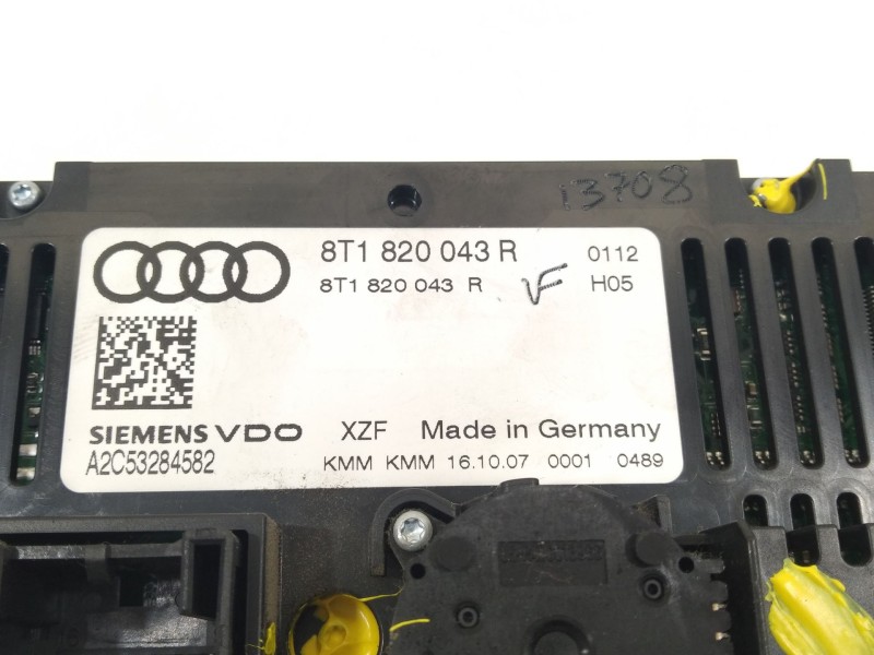 Recambio de mando climatizador para audi a4 b8 (8k2) 3.2 fsi quattro referencia OEM IAM 8T1820043R  