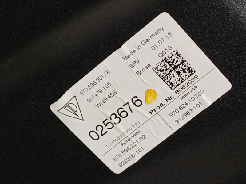 Recambio de elevalunas trasero izquierdo para porsche panamera diesel referencia OEM IAM 97053620100  