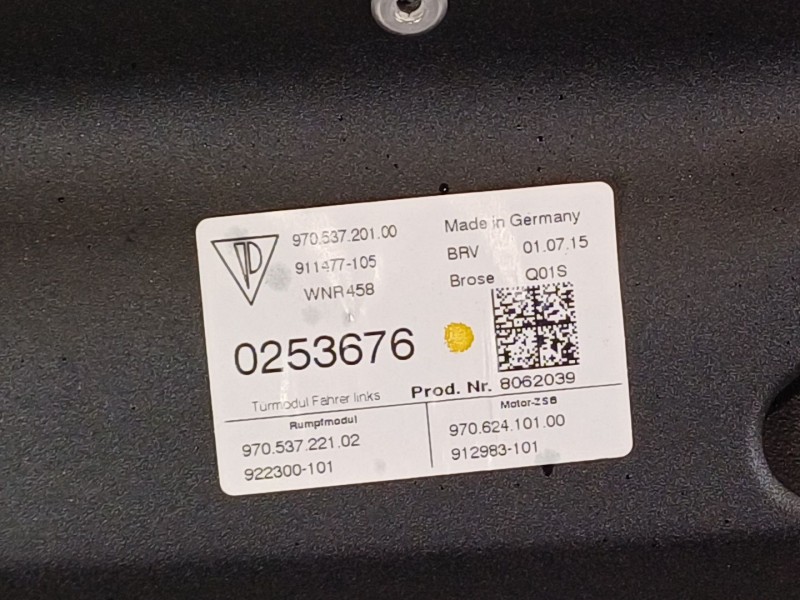 Recambio de elevalunas delantero izquierdo para porsche panamera diesel referencia OEM IAM 97053720100  