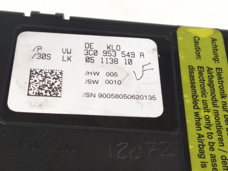 Recambio de modulo electronico para volkswagen passat berlina (3c2) advance referencia OEM IAM 3C0953549A  