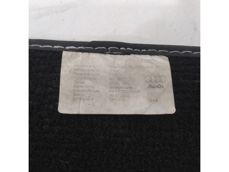 Recambio de juego de alfombrillas para audi tt (8j3/8j9) 2.0 tfsi coupe referencia OEM IAM 8J1863713F 8J1863714F 