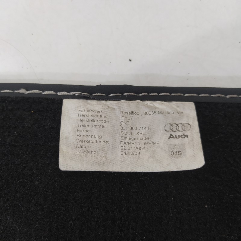 Recambio de juego de alfombrillas para audi tt (8j3/8j9) 2.0 tfsi coupe referencia OEM IAM 8J1863713F 8J1863714F 