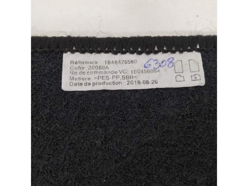 Recambio de juego de alfombrillas para peugeot 208 2020 referencia OEM IAM 1648475580  