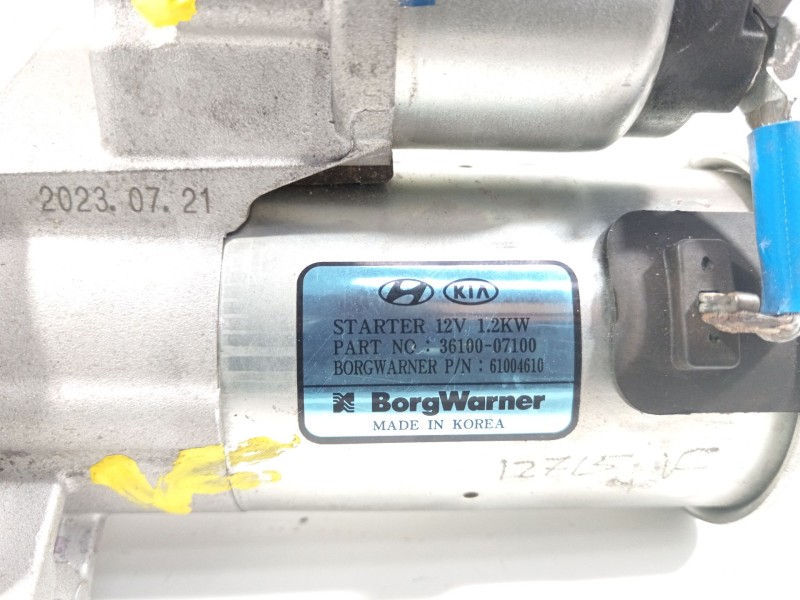 Recambio de motor arranque para kia stonic (ybcuv) referencia OEM IAM 3610007100  