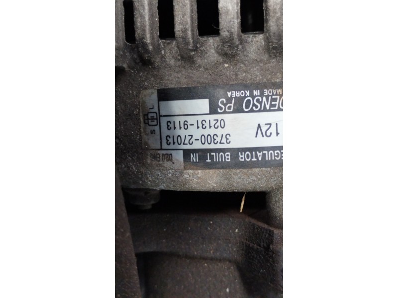 Recambio de alternador para hyundai tucson (jm) 2.0 crdi comfort (4wd) referencia OEM IAM 3730027013  