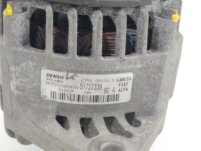 Recambio de alternador para fiat bravo (198) 1.9 dynamic multijet referencia OEM IAM 51727338 0051859058 MS1012100870