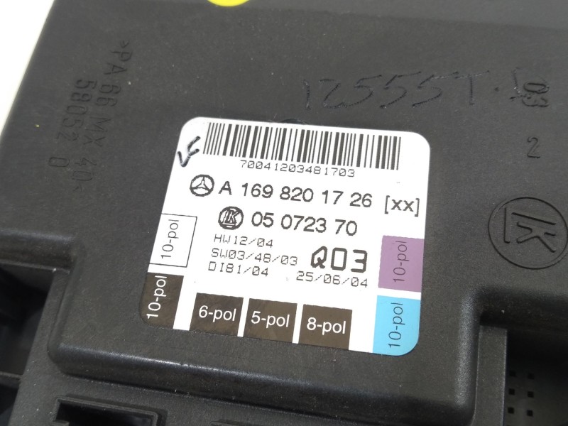 Recambio de modulo electronico para mercedes-benz clase a (w169) a 200 cdi (169.008) referencia OEM IAM A1698201726  