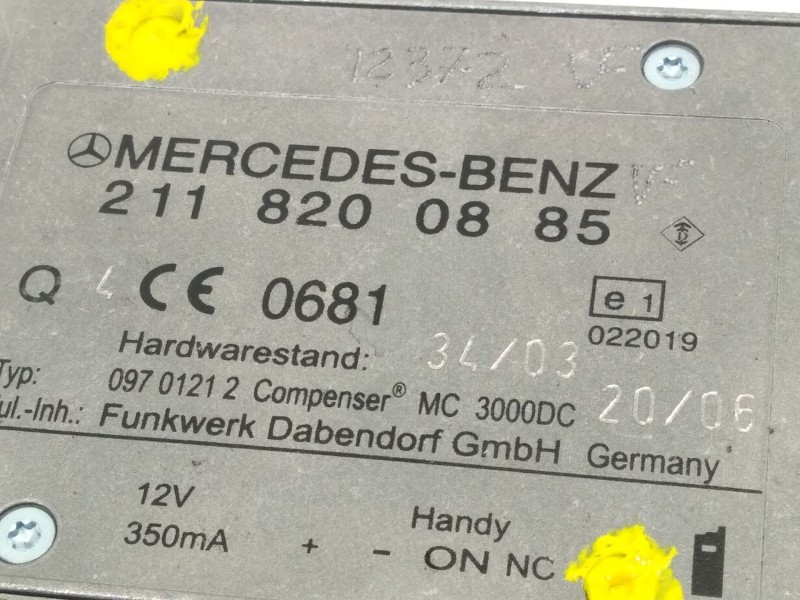 Recambio de modulo electronico para mercedes-benz clase cls (w219) 320 cdi (219.322) referencia OEM IAM 2118200885  