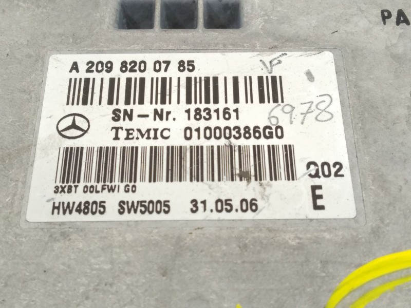 Recambio de modulo electronico para mercedes-benz clase cls (w219) 320 cdi (219.322) referencia OEM IAM A2098200785  
