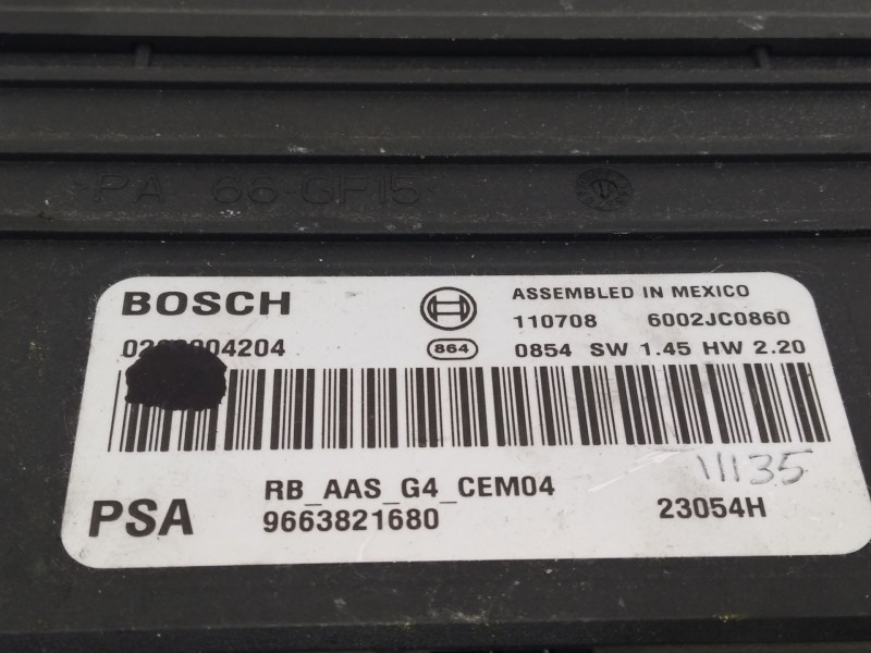 Recambio de modulo electronico para citroën c4 picasso millenium referencia OEM IAM 9663821680  