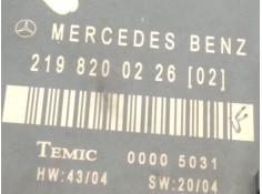 Recambio de modulo electronico para mercedes-benz clase cls (w219) 320 cdi (219.322) referencia OEM IAM 2198200226   2