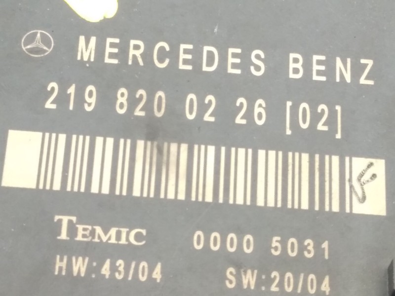 Recambio de modulo electronico para mercedes-benz clase cls (w219) 320 cdi (219.322) referencia OEM IAM 2198200226  
