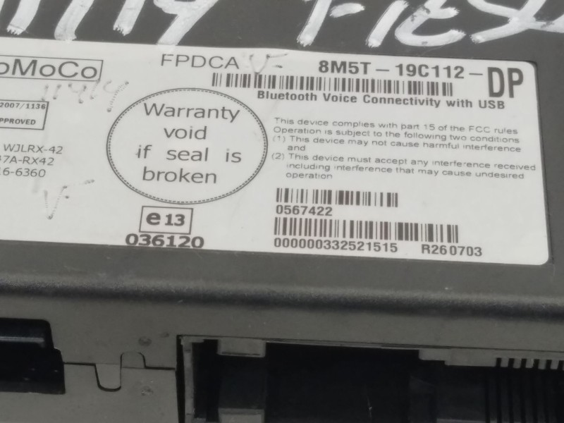 Recambio de modulo electronico para ford fiesta (cb1) econetic referencia OEM IAM 8M5T19C112DP  