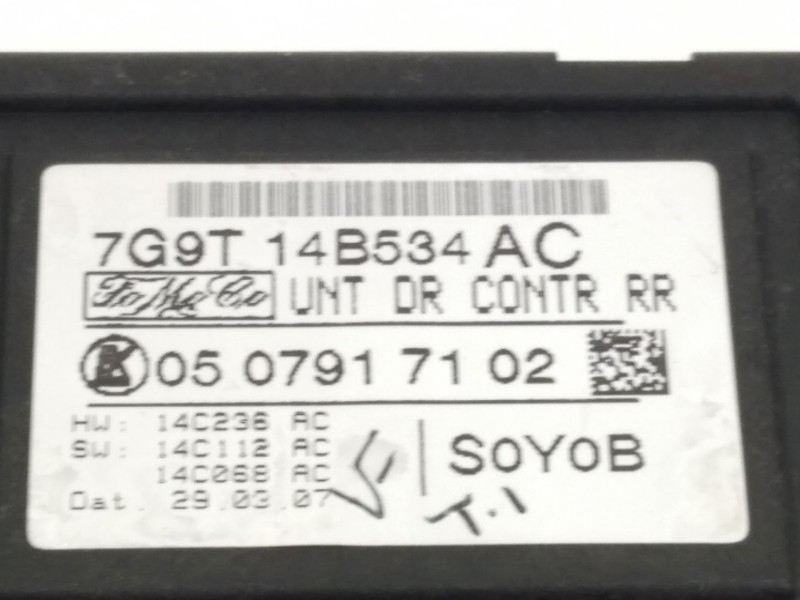 Recambio de modulo confort para ford mondeo ber. (ca2) ghia referencia OEM IAM 7G9T14B534AC  