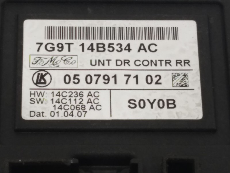 Recambio de modulo confort para ford mondeo ber. (ca2) ghia referencia OEM IAM 7G9T14B534AC  