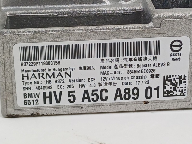 Recambio de amplificador para bmw 4 coupé (g22, g82) m4 competition m xdrive referencia OEM IAM 6512HV5A5CA8901  65125A5CA89
