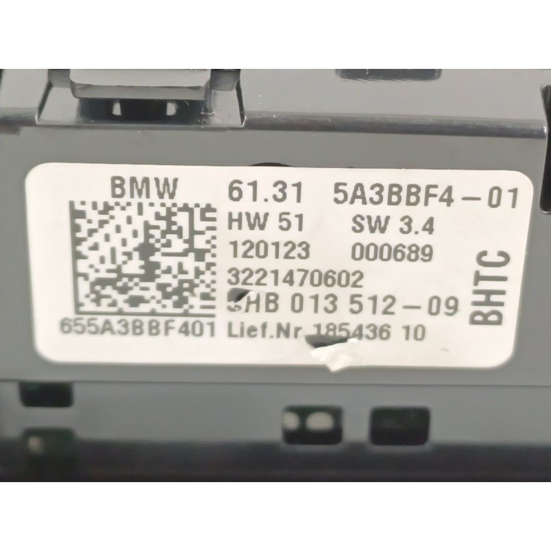 Recambio de mando climatizador para bmw 4 coupé (g22, g82) m4 competition m xdrive referencia OEM IAM 61315A3BBF4  