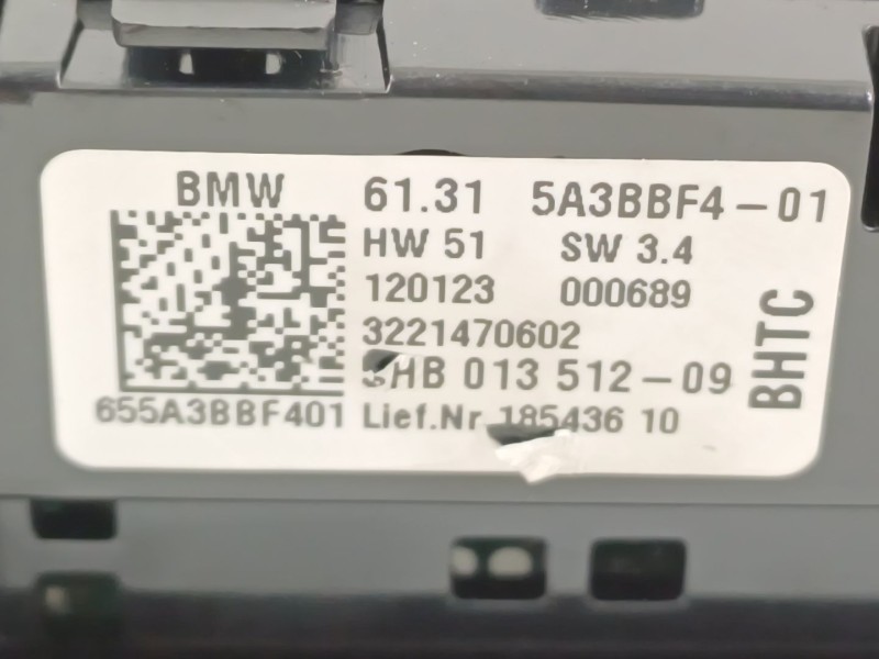 Recambio de mando climatizador para bmw 4 coupé (g22, g82) m4 competition m xdrive referencia OEM IAM 61315A3BBF4  