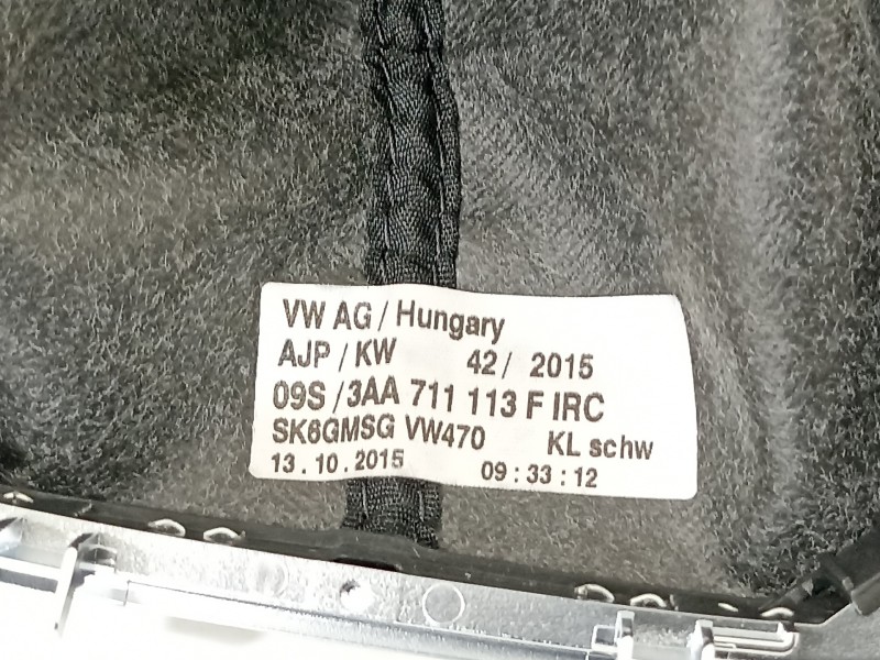Recambio de pomo palanca cambio para volkswagen cc (358) basis bluemotiontech referencia OEM IAM 3AA711113F  