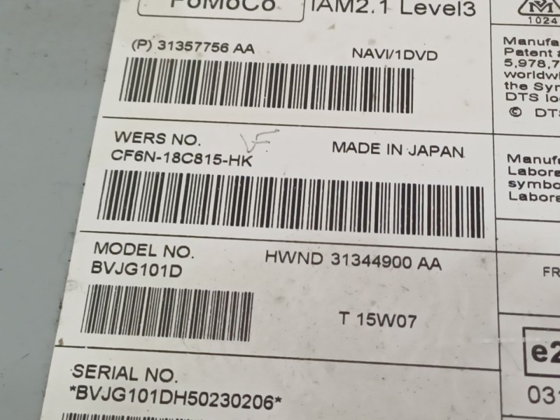 Recambio de sistema navegacion gps para jaguar xf i (x250) 2.2 d referencia OEM IAM CF6N18C815HK  