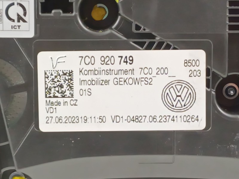 Recambio de cuadro instrumentos para volkswagen crafter kasten (sy) furgón 35 bl ta fwd referencia OEM IAM 7C0920749  