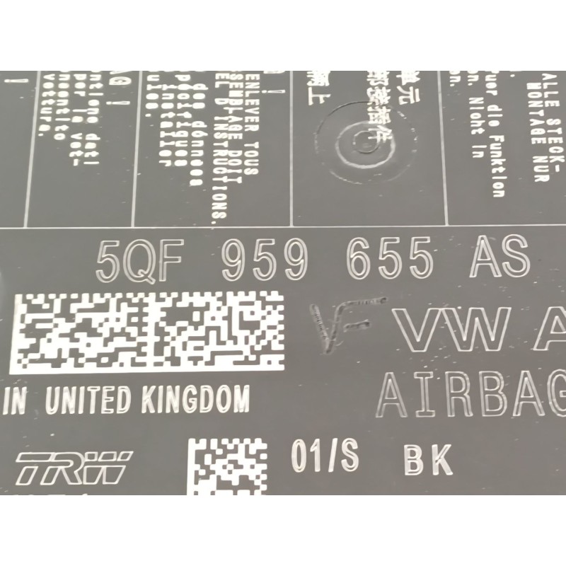 Recambio de kit airbag para volkswagen crafter kasten (sy) furgón 35 bl ta fwd referencia OEM IAM 5G0880201AL  5QF959655AS