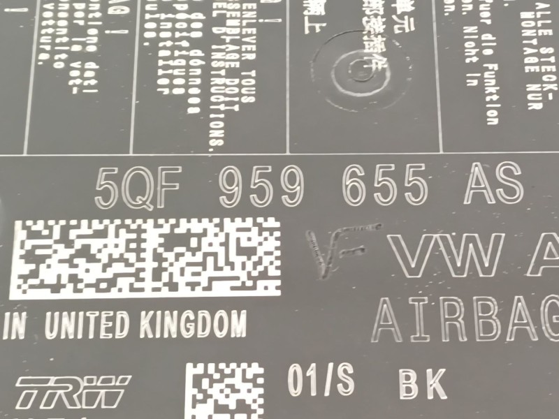 Recambio de kit airbag para volkswagen crafter kasten (sy) furgón 35 bl ta fwd referencia OEM IAM 5G0880201AL  5QF959655AS