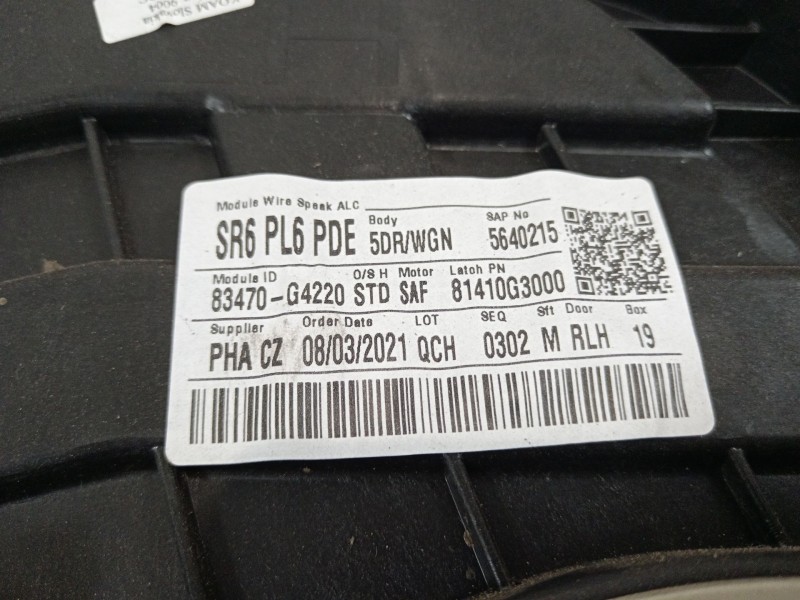 Recambio de elevalunas trasero izquierdo para hyundai i30 (pd) n project c referencia OEM IAM 9360000100 83470g4220 